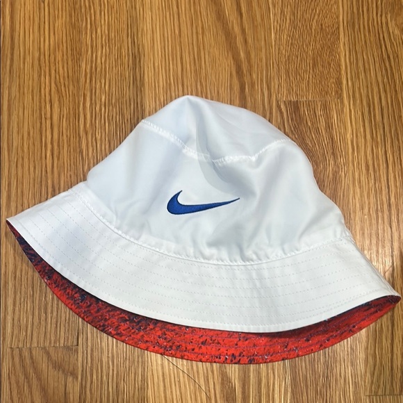 Nike Reversible Blue Red White Dynamic USA bucket Y2K Hat adult one size - Picture 5 of 8